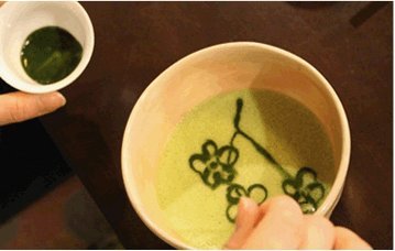 抹茶アート体験